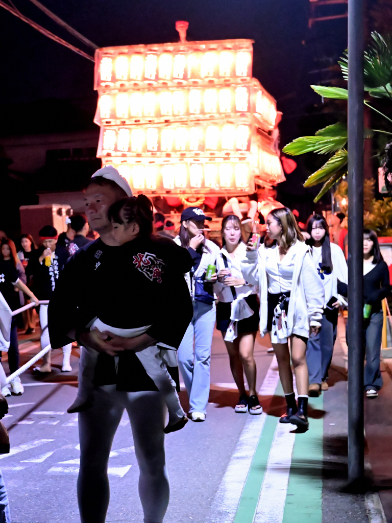 だんじり祭り　夜間曳行（９）