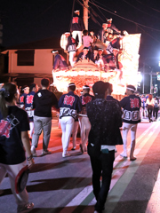 だんじり祭り　夜間曳行（１０）