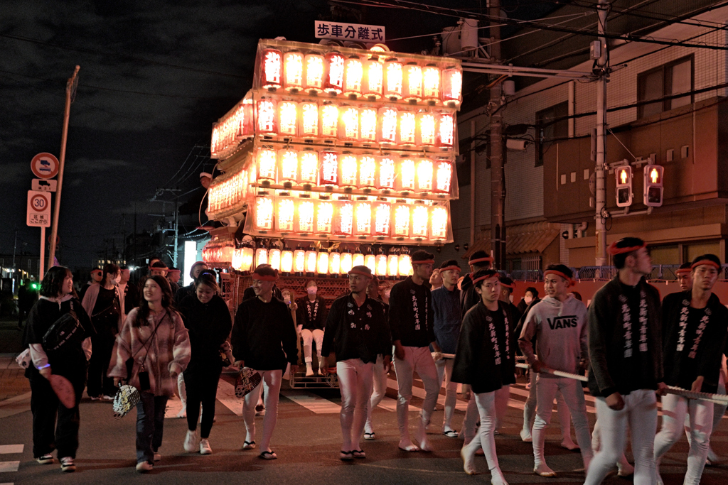 夜間曳行（６）