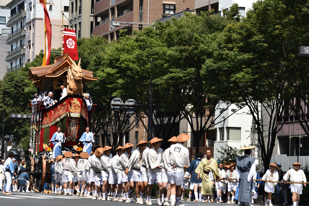 巡行スタート地点にて