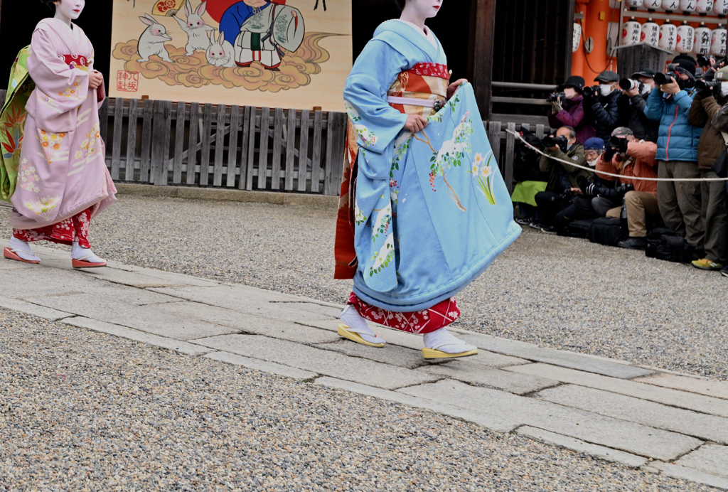 八坂神社　節分風景（１）