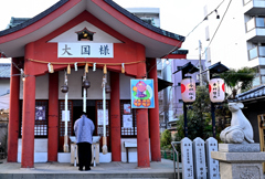 狛ねずみがいる神社