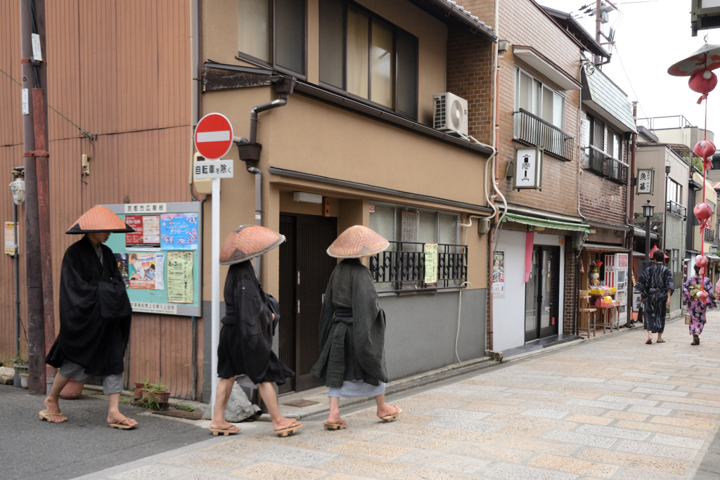 京の街角にて