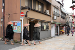 京の街角にて