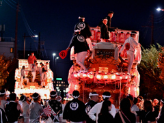 だんじり祭り　夜間曳行（６）