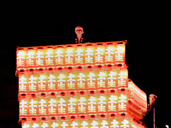 だんじり祭り　夜間曳行（２）