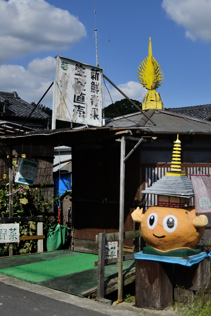 法隆寺そばの野菜直売所