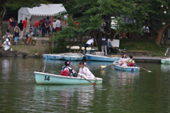 鷺池のお盆風景