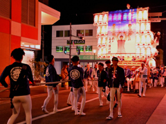 だんじり祭り　夜間曳行（７）