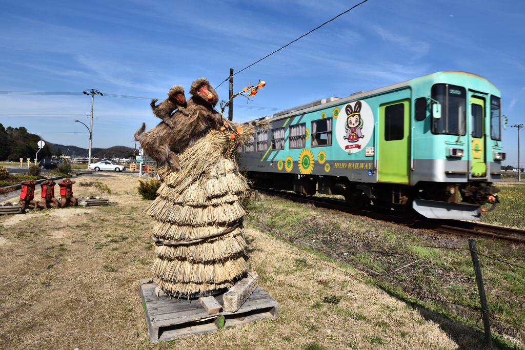 鉄道好きのお猿さん