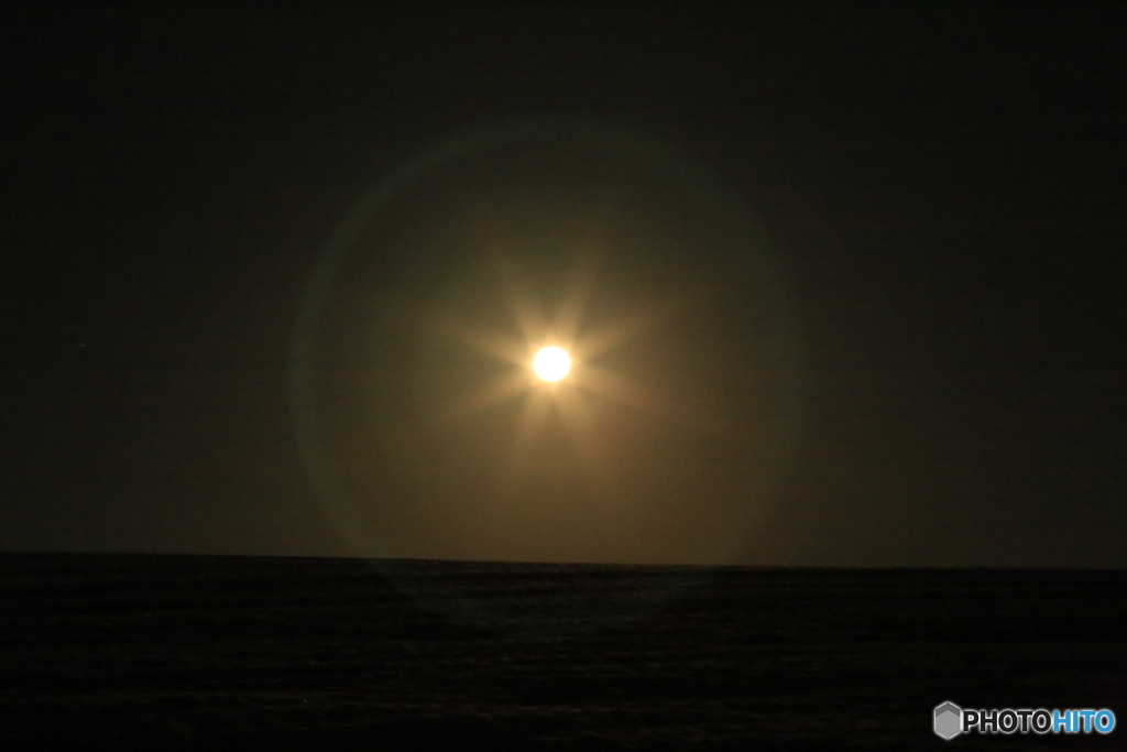 スーパームーン 美瑛