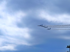 千歳航空祭2024 前日予行訓練　ブルーインパルス