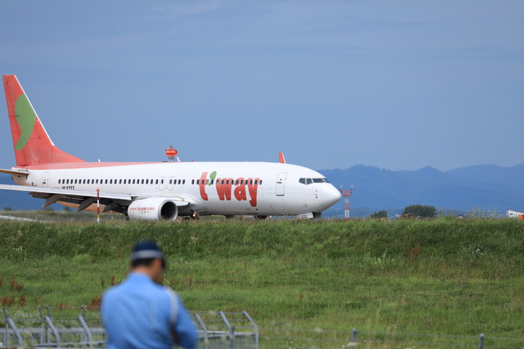 手前の方スピード違反取り締まりの警察官！暑くもなく取り締まり日より！(笑)