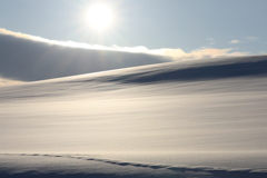 雪が焼けそう