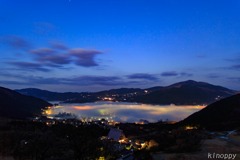 湯布院狭霧台 雲海 明け方