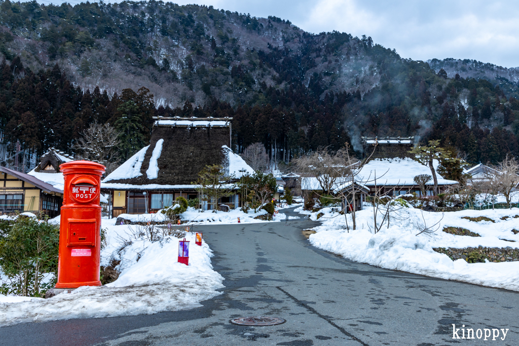 かやぶきの里 冬景色 2