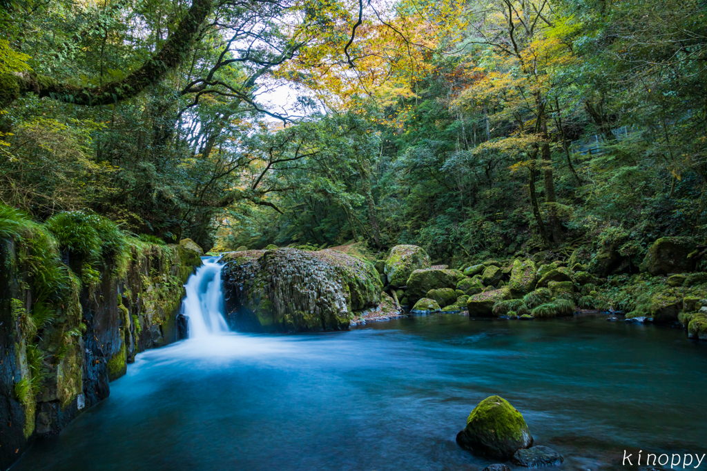 菊池渓谷 秋景色