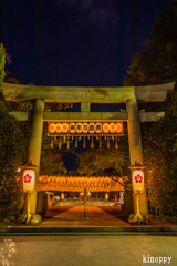 姫路靖國神社 新年万灯祭