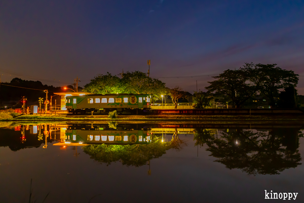 北条鉄道 夕景 4