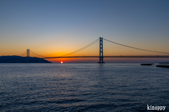 明石海峡大橋 夕景 2