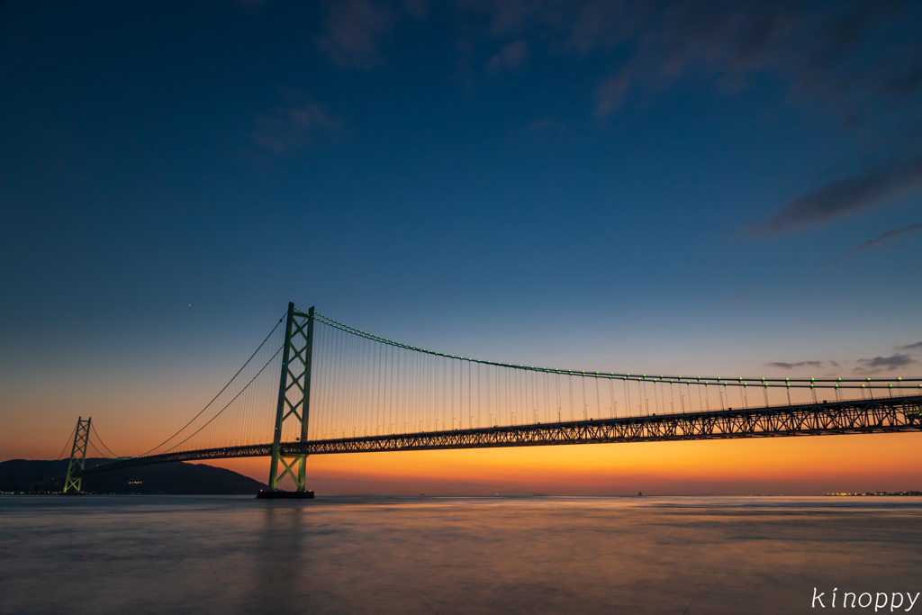 明石海峡大橋 夕景 5