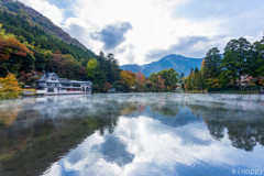 湯布院 金鱗湖 秋景色 3