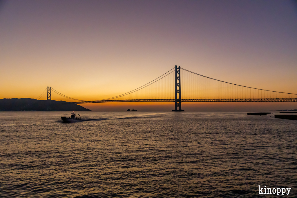 明石海峡大橋 夕景 3