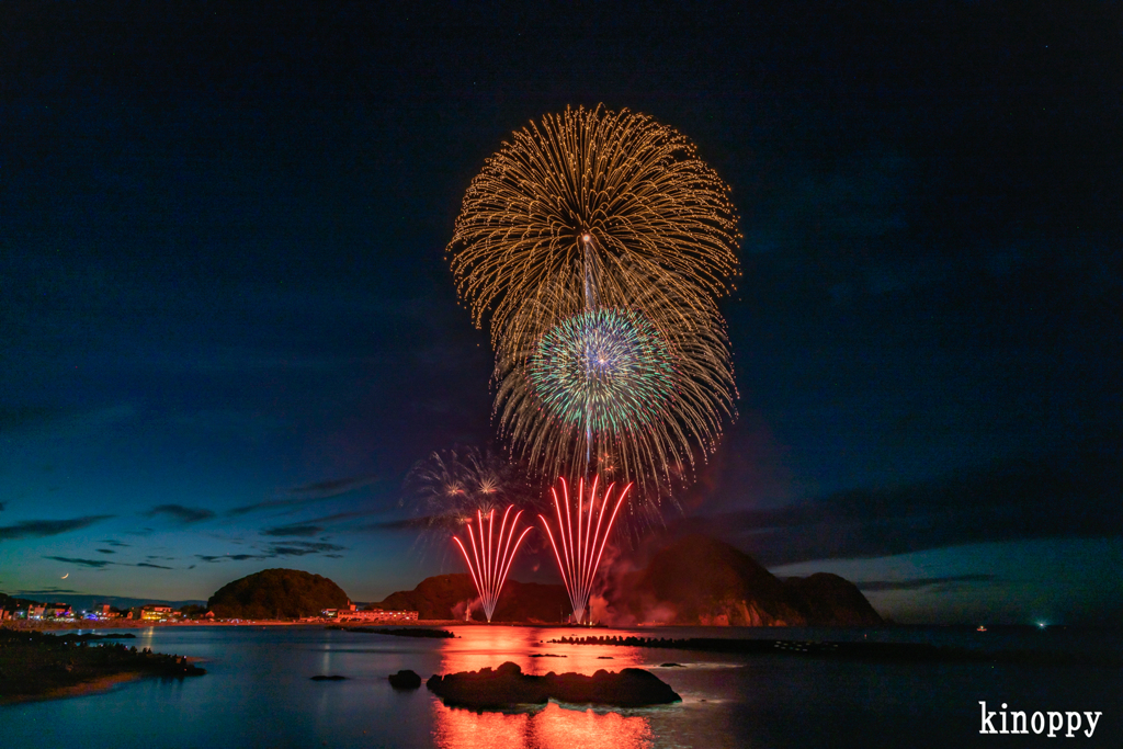 たけの海上花火大会 3