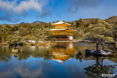 金閣寺 雪景色 2