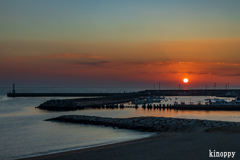 江井島海岸 夕景