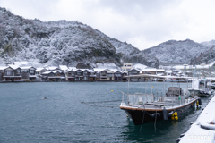 伊根の舟屋 雪景色 2