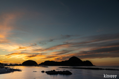 たけの海上花火大会前 夕景 2