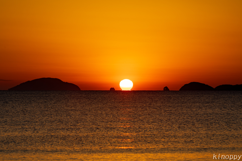 津屋崎海岸 夕景 4