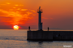 明石林崎漁港 夕景 3
