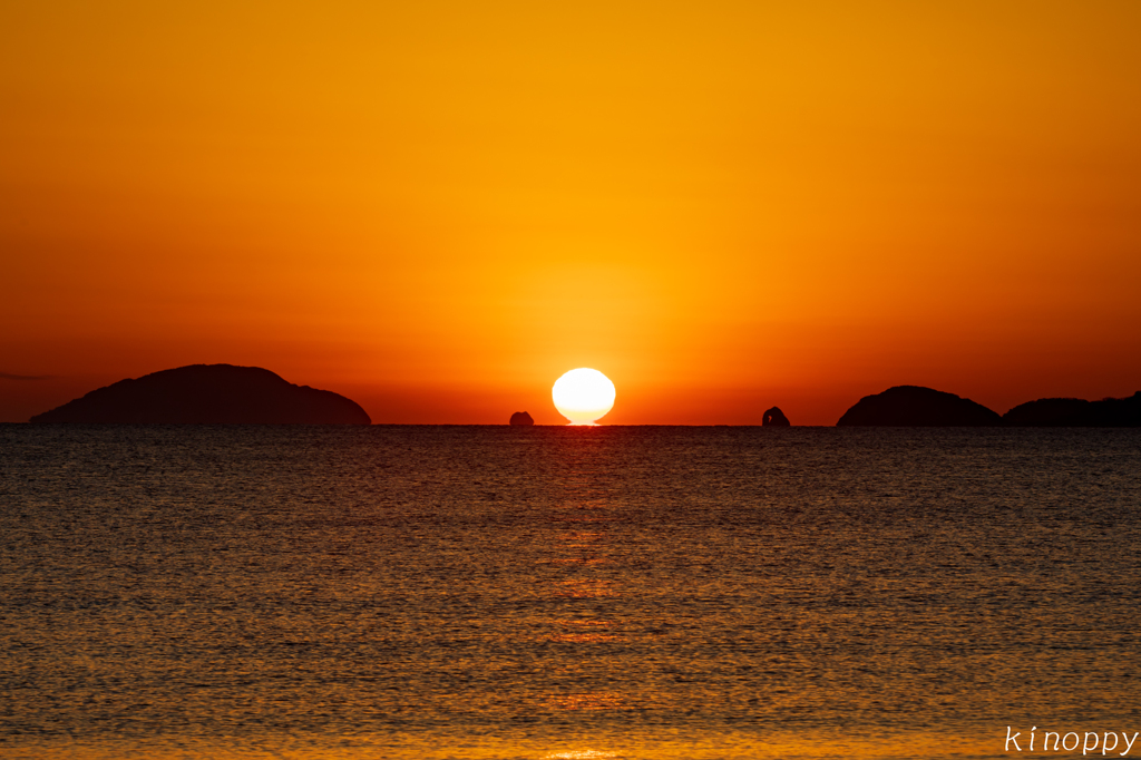 津屋崎海岸 夕景 3