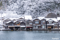 伊根の舟屋 雪景色 3