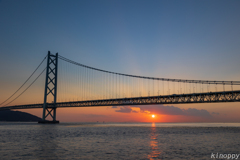 明石海峡大橋 夕景 2