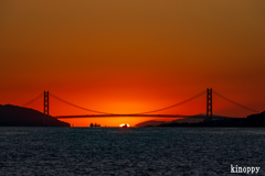 明石海峡大橋 夕景 3