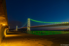 明石海峡大橋 ライトアップ 3