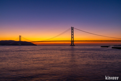 明石海峡大橋 夕景 4