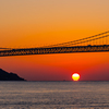 明石海峡大橋 ダルマ夕日 3