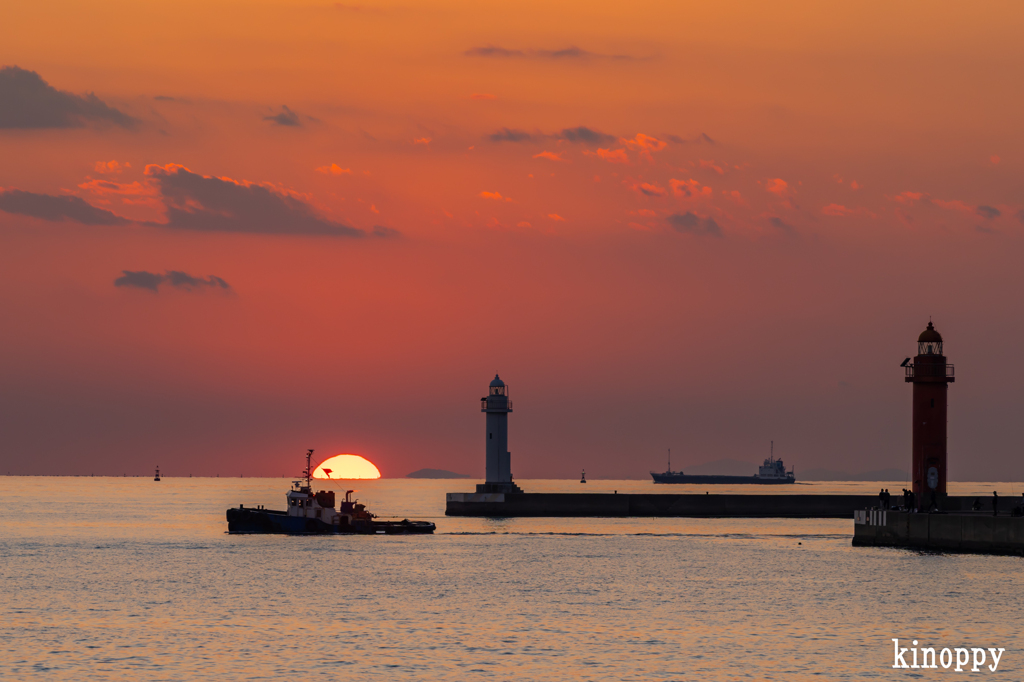 中島埠頭 夕景 4