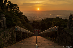 高良大社 夕景