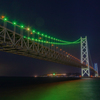 明石海峡大橋 ライトアップ 5