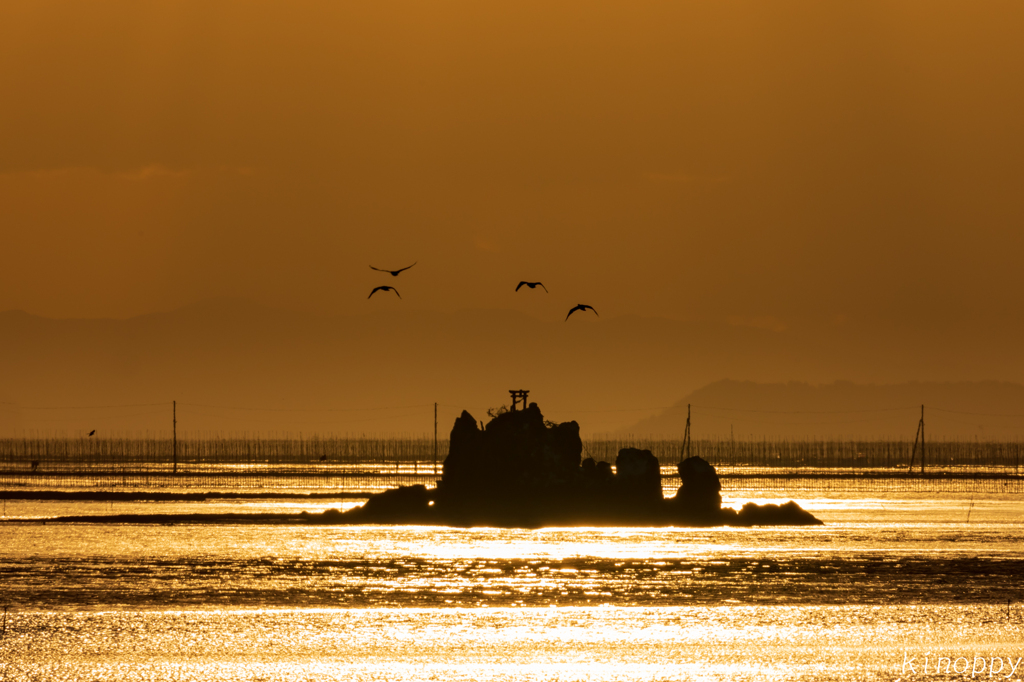 風流島 夕景