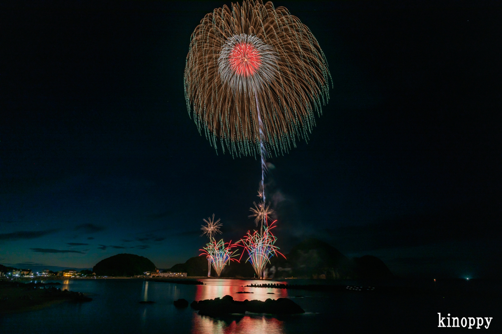 たけの海上花火大会 4