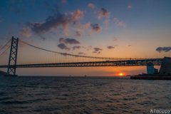 明石海峡大橋 夕景 3