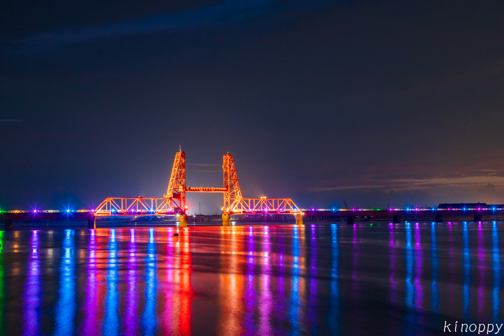 昇開橋 夕景 4