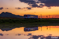 北条鉄道 夕景 3