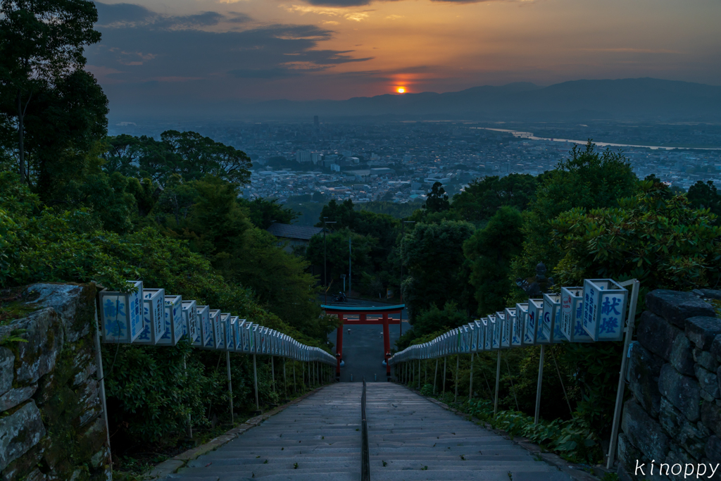 高良大社 夕景 3